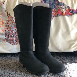 UGG Black Suede Seldon Boots